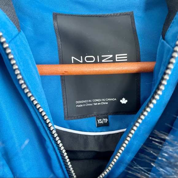 NOIZE Blue & Black Parka Winter Jacket Coat Size XS - Picture 4 of 11